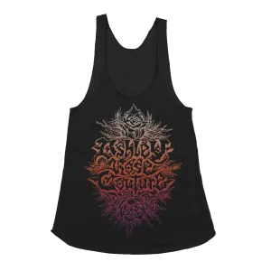 Ashley Rose Couture "Logo: Gradient" Black Women's Racerback Tank Top