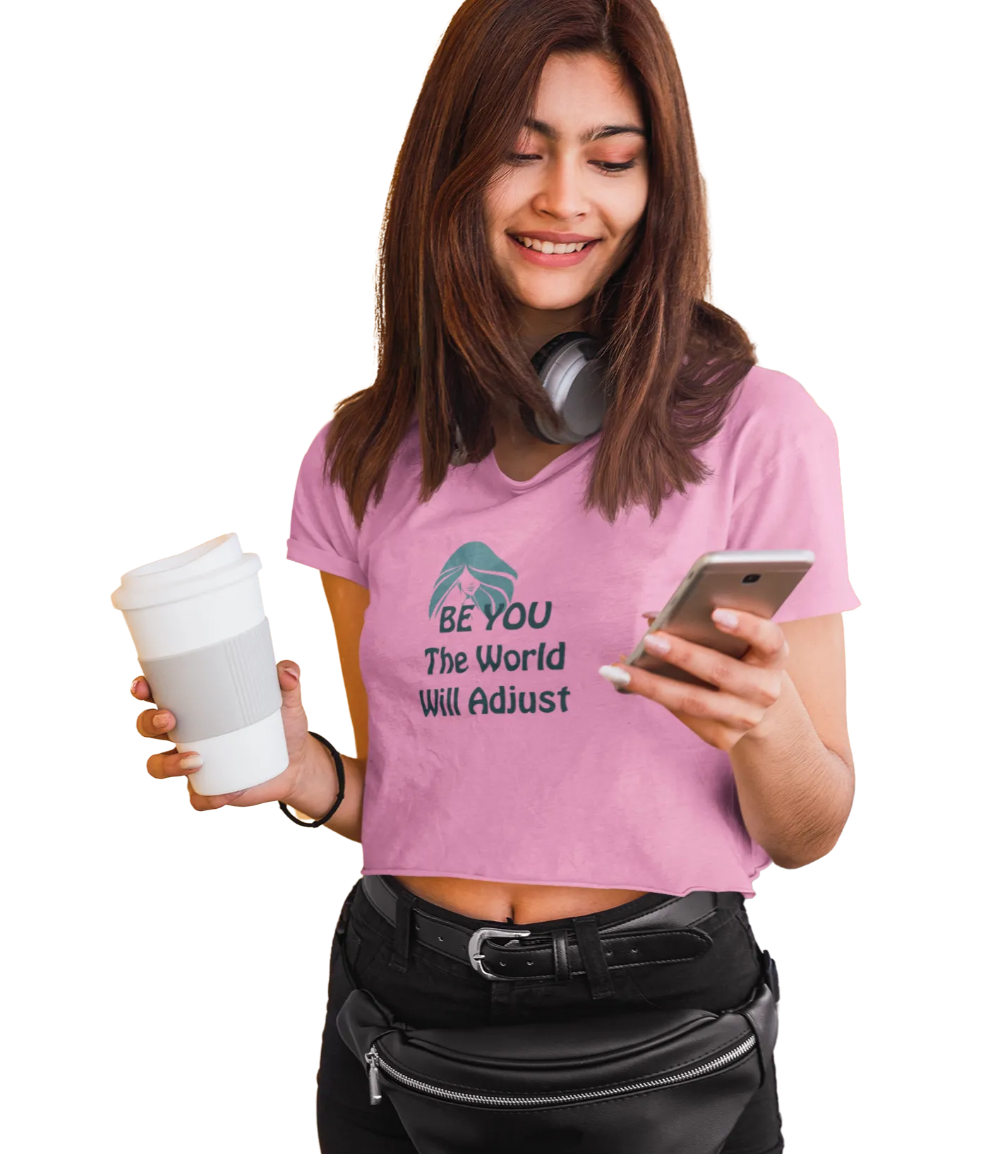 Crop Top with Savvy Quote C04