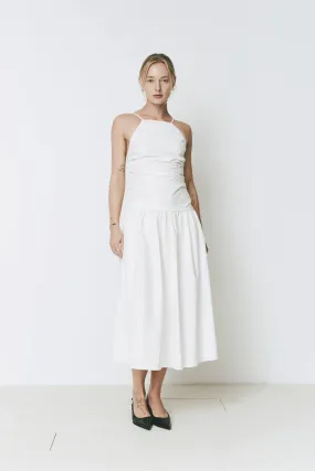 Isabella Ruched Drop Waist Dress