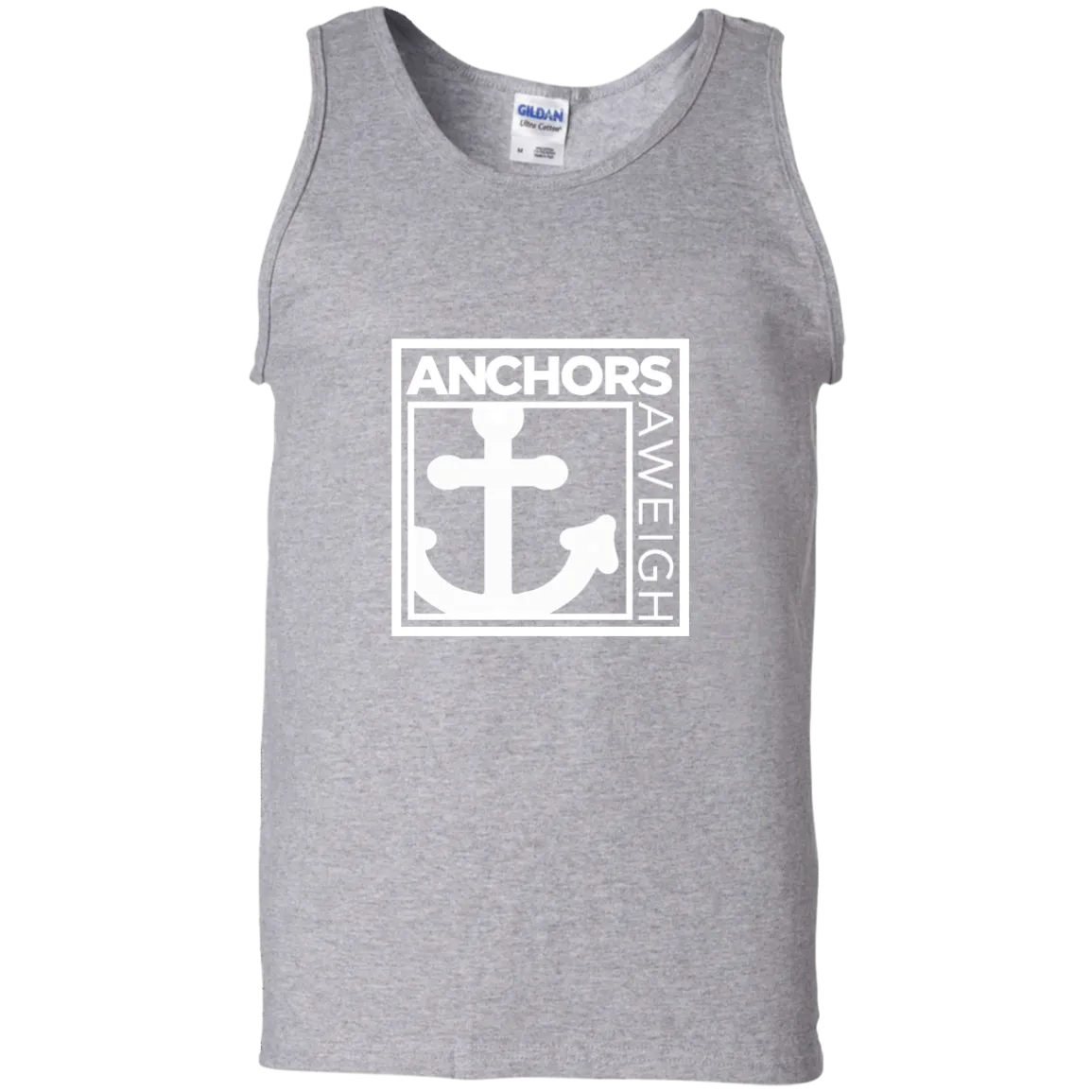 “Know Your Boat” – Anchor - White on 100% Cotton Tank Top