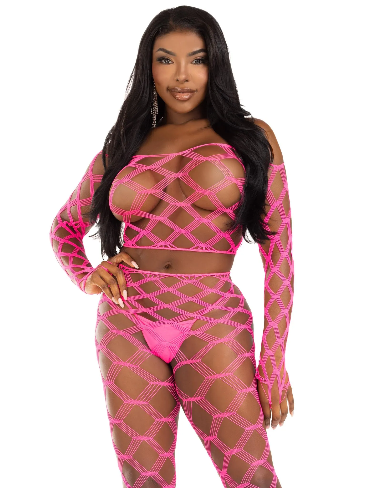 Never Say Never Crop Top and Tights Set