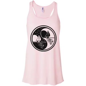 Yin Yang Bella Canvas Flowy Racerback Tank